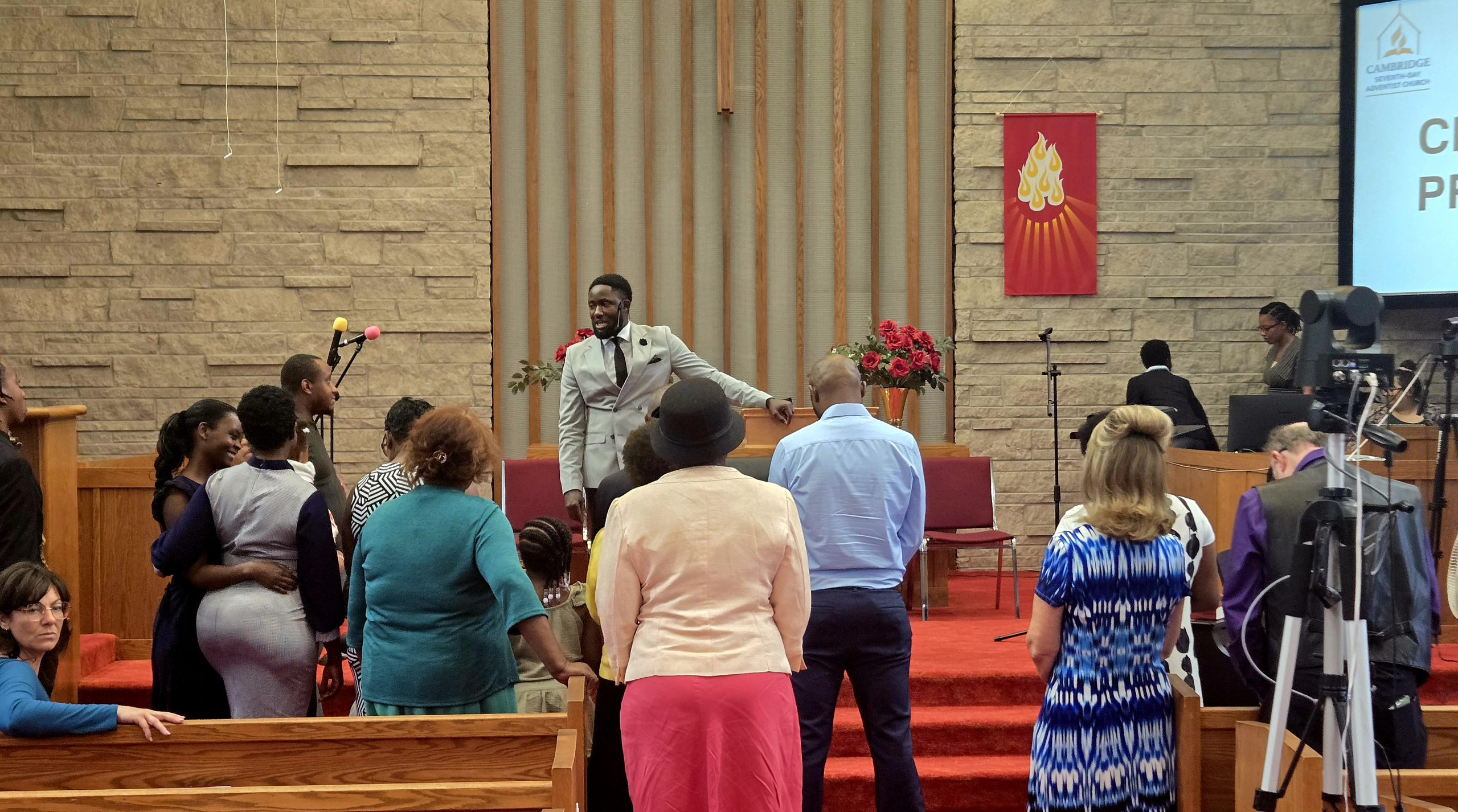 Speaker and congregation