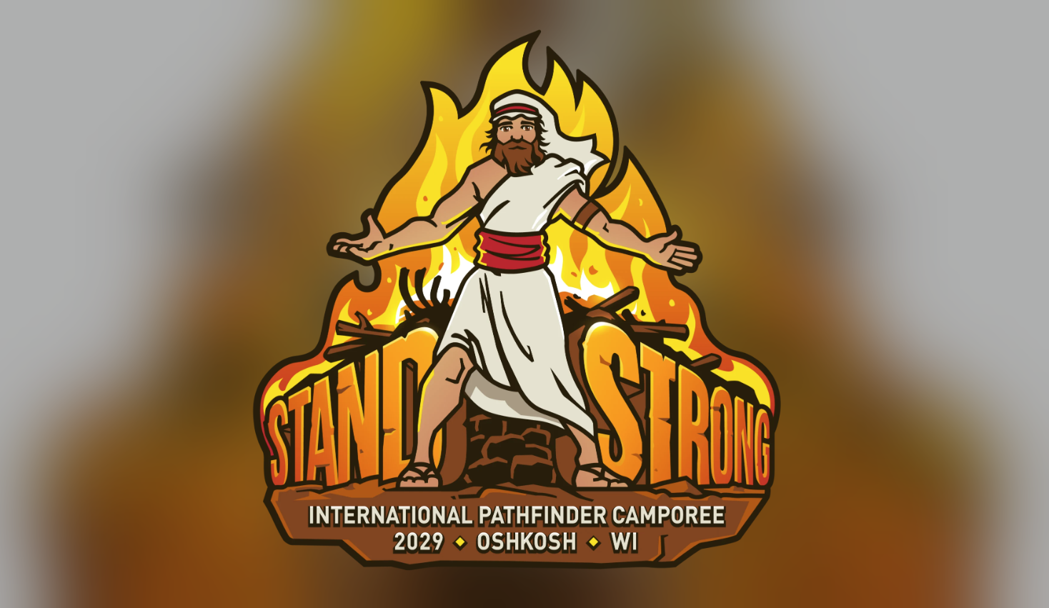 International Pathfinder Camporee 2029, Oshkosh, WI logo